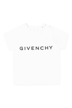 T-shirt in cotone bianco GIVENCHY KIDS | H3064010P